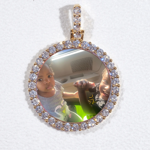 3D CIRCLE CUSTOM PICTURE PENDANT SMALL SIZE