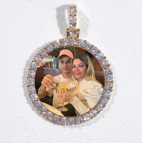 3D CIRCLE CUSTOM PICTURE PENDANT SMALL SIZE