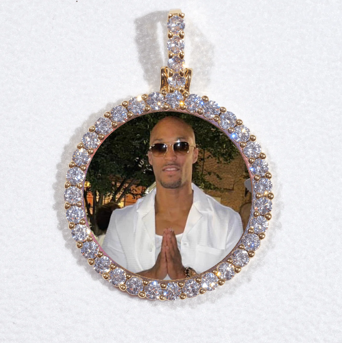 3D CIRCLE CUSTOM PICTURE PENDANT SMALL SIZE