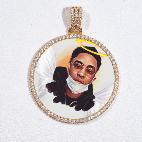 MEDIUM 3D CIRCLE CUSTOM PICTURE PENDANT