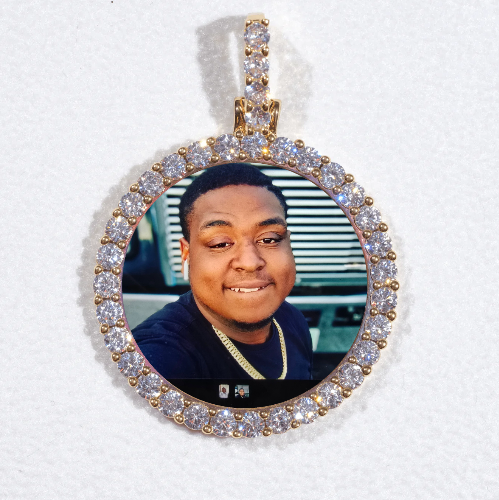 3D CIRCLE CUSTOM PICTURE PENDANT SMALL SIZE