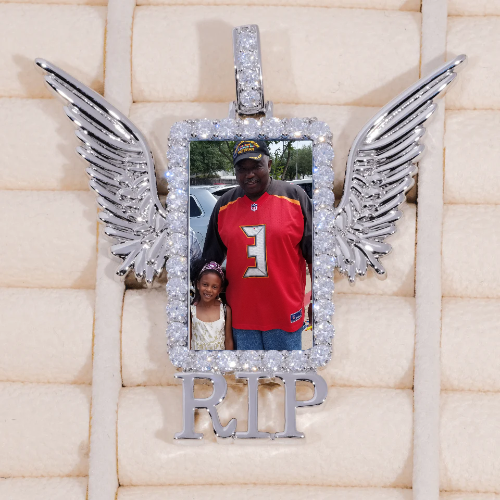 RIP WING 3D CUSTOM PICTURE PENDANT