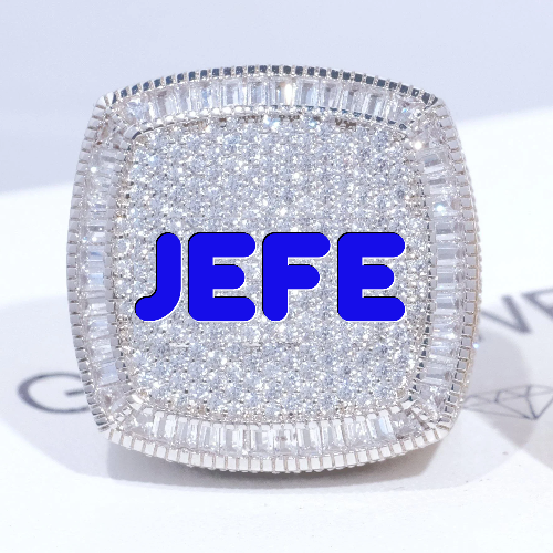 CUSTOM LETTER 3D ICED RING