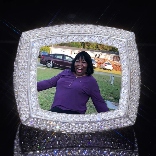 3D CUSTOM PICTURE ICED RING