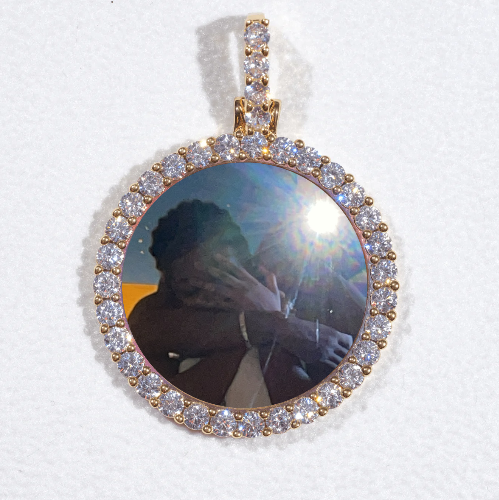 3D CIRCLE CUSTOM PICTURE PENDANT SMALL SIZE