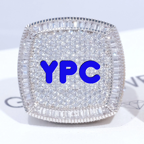 CUSTOM LETTER 3D ICED RING