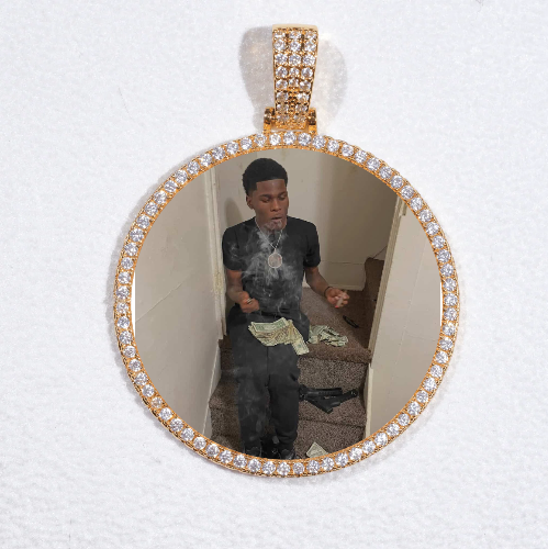 MEDIUM 3D CIRCLE CUSTOM PICTURE PENDANT