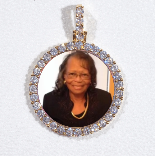 3D CIRCLE CUSTOM PICTURE PENDANT SMALL SIZE
