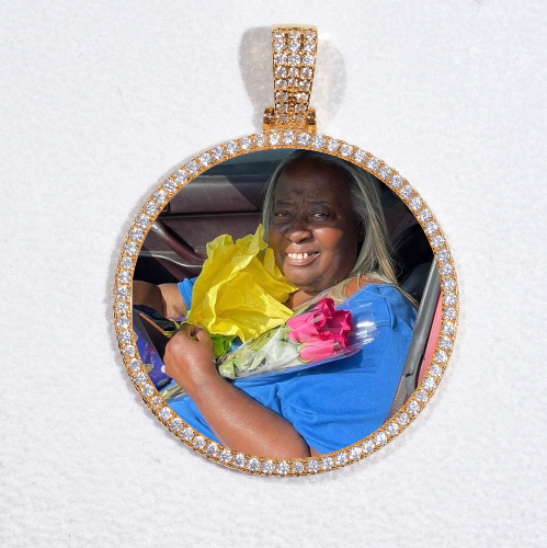 MEDIUM 3D CIRCLE CUSTOM PICTURE PENDANT