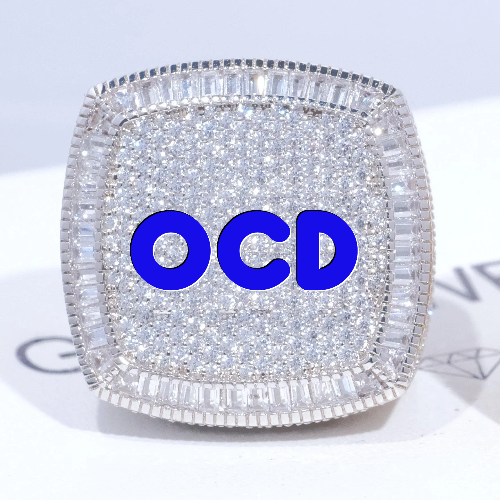 CUSTOM LETTER 3D ICED RING