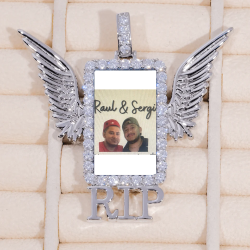 RIP WING 3D CUSTOM PICTURE PENDANT