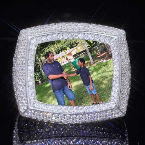 3D CUSTOM PICTURE ICED RING