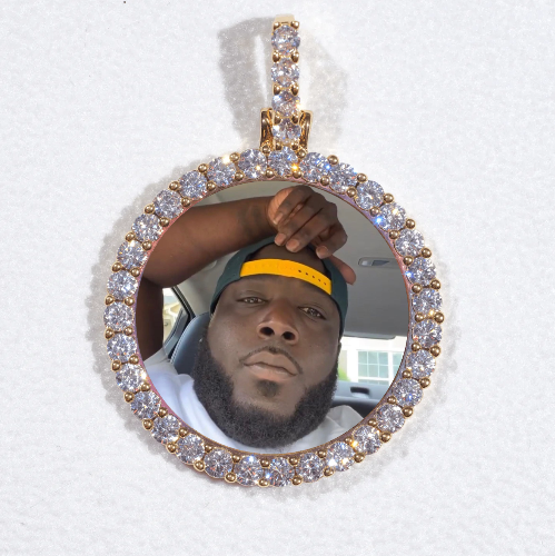 3D CIRCLE CUSTOM PICTURE PENDANT SMALL SIZE