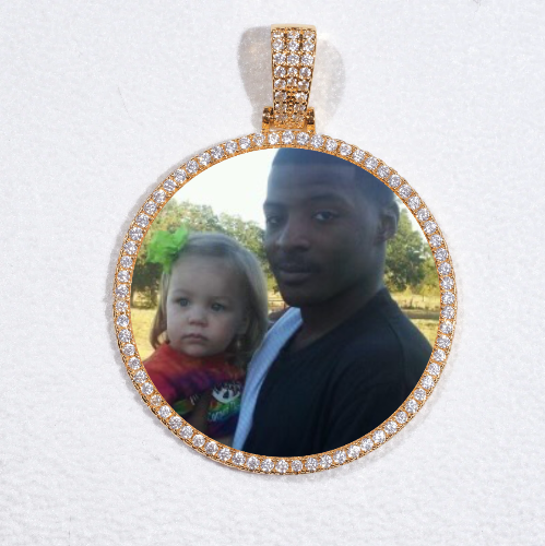 MEDIUM 3D CIRCLE CUSTOM PICTURE PENDANT