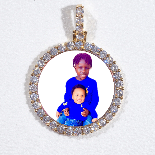 3D CIRCLE CUSTOM PICTURE PENDANT SMALL SIZE