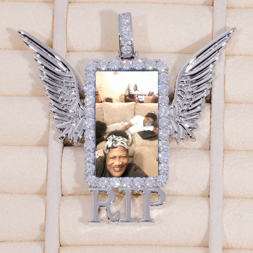 RIP WING 3D CUSTOM PICTURE PENDANT