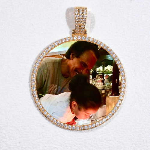 MEDIUM 3D CIRCLE CUSTOM PICTURE PENDANT