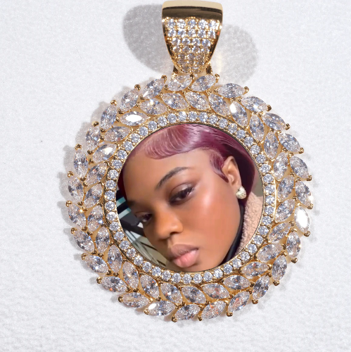 Large 3D Wheat Ear Custom Picture Pendant