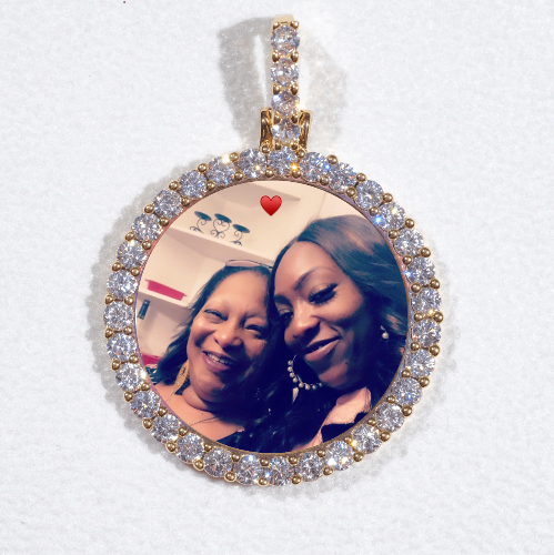 3D CIRCLE CUSTOM PICTURE PENDANT SMALL SIZE