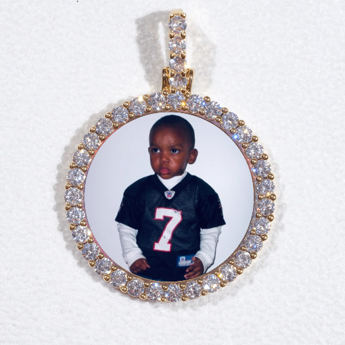 3D CIRCLE CUSTOM PICTURE PENDANT SMALL SIZE