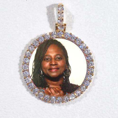 3D CIRCLE CUSTOM PICTURE PENDANT SMALL SIZE