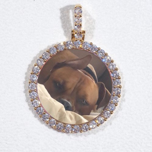 3D CIRCLE CUSTOM PICTURE PENDANT SMALL SIZE