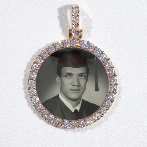 3D CIRCLE CUSTOM PICTURE PENDANT SMALL SIZE
