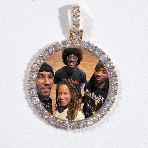 3D CIRCLE CUSTOM PICTURE PENDANT SMALL SIZE