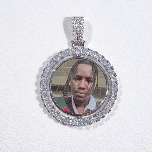 3D Spinning 2-Faced Custom Picture Pendant