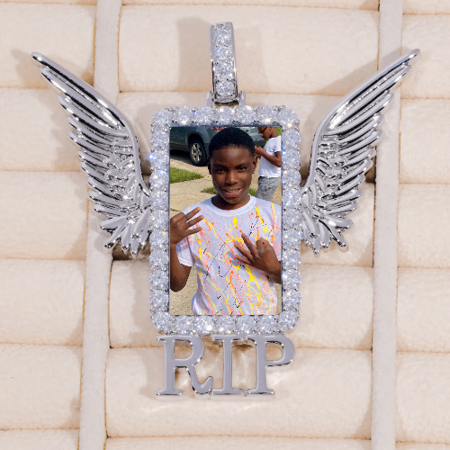RIP WING 3D CUSTOM PICTURE PENDANT