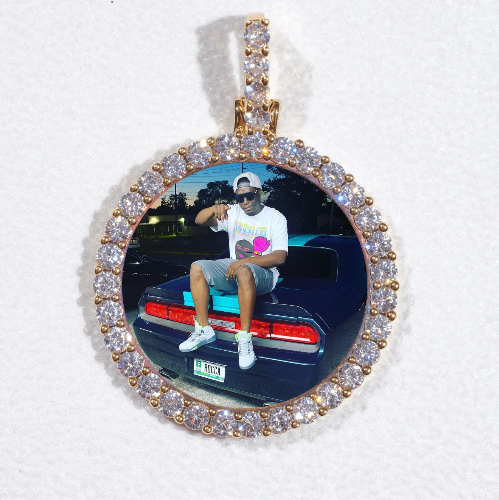 3D CIRCLE CUSTOM PICTURE PENDANT SMALL SIZE