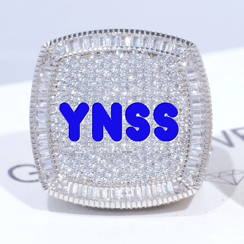 CUSTOM LETTER 3D ICED RING