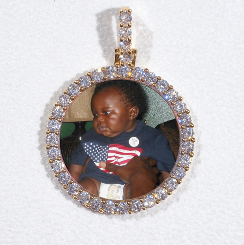 3D CIRCLE CUSTOM PICTURE PENDANT SMALL SIZE