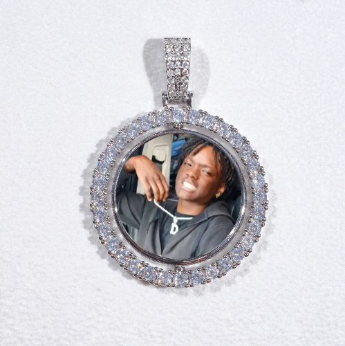3D Spinning 2-Faced Custom Picture Pendant
