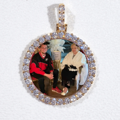 3D CIRCLE CUSTOM PICTURE PENDANT SMALL SIZE