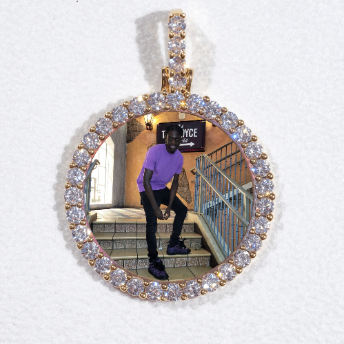 3D CIRCLE CUSTOM PICTURE PENDANT SMALL SIZE