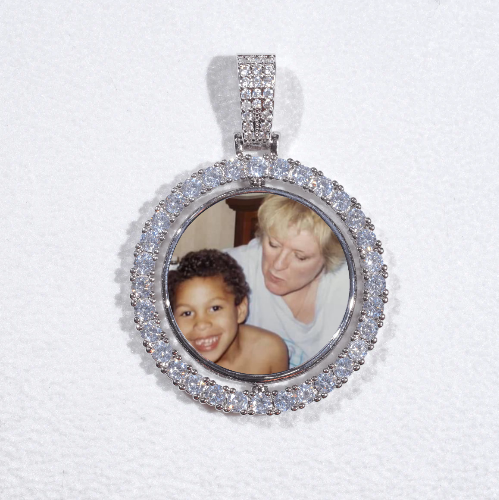 3D Spinning 2-Faced Custom Picture Pendant