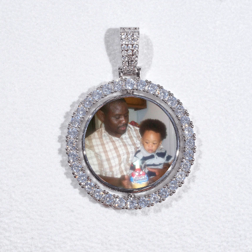 3D Spinning 2-Faced Custom Picture Pendant