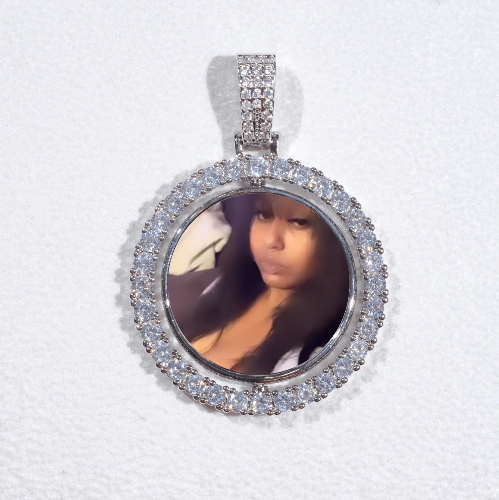 3D Spinning 2-Faced Custom Picture Pendant