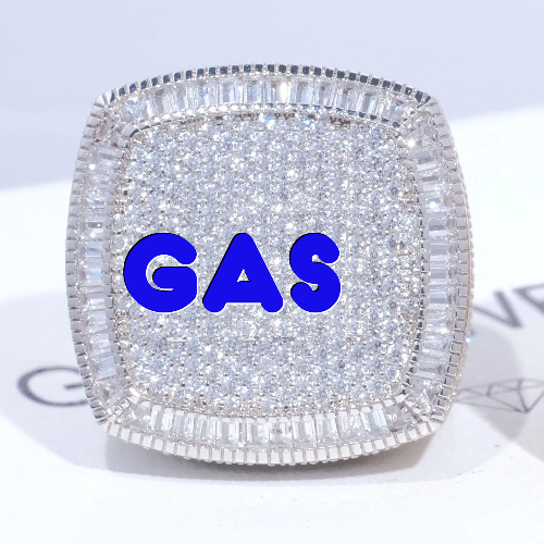 CUSTOM LETTER 3D ICED RING