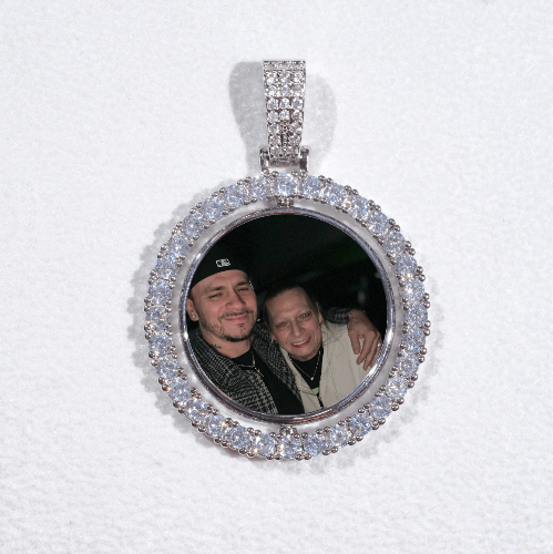 3D Spinning 2-Faced Custom Picture Pendant