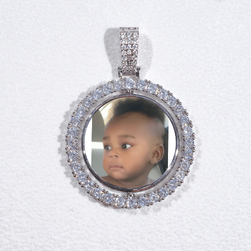 3D Spinning 2-Faced Custom Picture Pendant