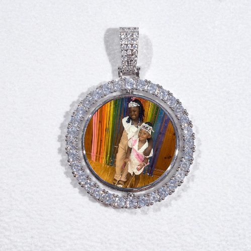 3D Spinning 2-Faced Custom Picture Pendant