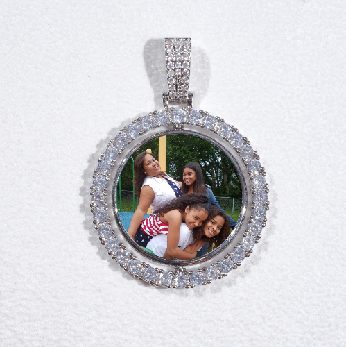 3D Spinning 2-Faced Custom Picture Pendant