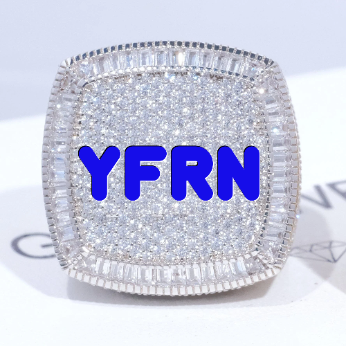 CUSTOM LETTER 3D ICED RING