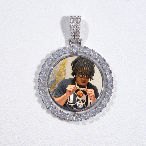 3D Spinning 2-Faced Custom Picture Pendant