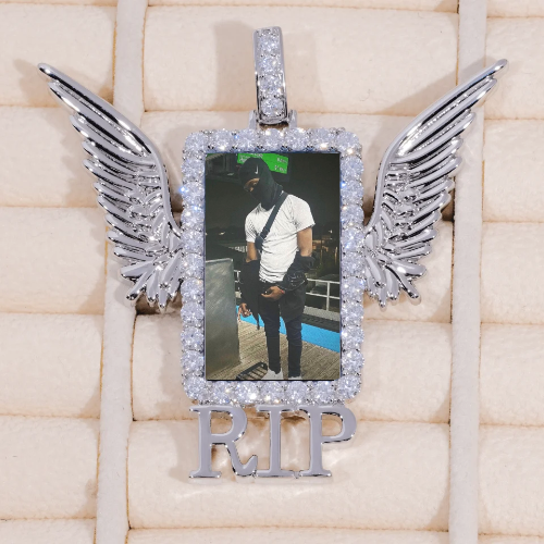 RIP WING 3D CUSTOM PICTURE PENDANT