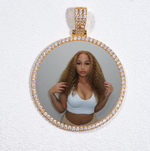 MEDIUM 3D CIRCLE CUSTOM PICTURE PENDANT