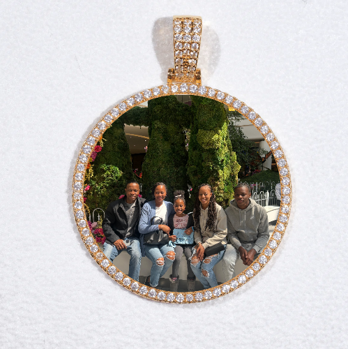 MEDIUM 3D CIRCLE CUSTOM PICTURE PENDANT