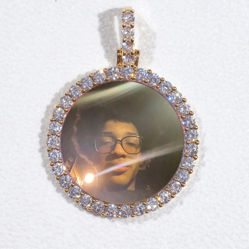 3D CIRCLE CUSTOM PICTURE PENDANT SMALL SIZE